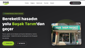 Başak Tarım Market Websitesi Tasarımı