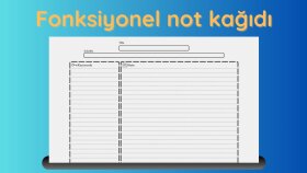 fonksiyonel not kağıtları hazırlarım