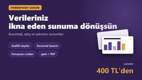 grafikli ve profesyonel PowerPoint sunum hazırlarım