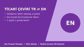 sözleşme, teklif ve e-postalarınızı İngilizceye çeviririm