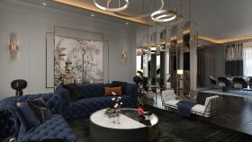 Villa İç Mekan Tasarım Modelleme ve Realistik Render