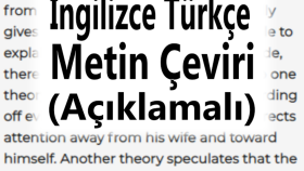 Sizin için İngilizceden Türkçe'ye çeviri yapabilirim