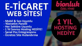 kurumsal ve profesyonel e-ticaret sitesi yaparım