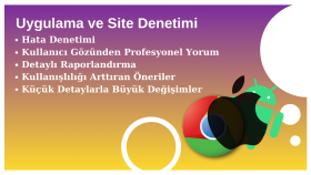 uygulamalarınızı ya da sitelerinizi deneyebilirim