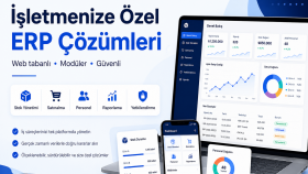 işletmeniz için özel ERP yazılımı geliştiririm