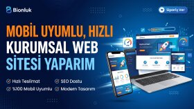 mobil uyumlu, hızlı kurumsal web sitesi yaparım