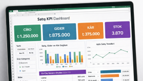 Excel verilerinizden anlaşılır dashboard tasarlıyorum