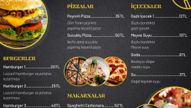 restoranınız için menü tasarımı yapabilirim