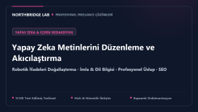 yapay zeka metinlerinizi düzenler ve akıcı hale getiririm