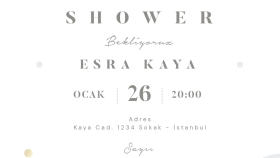  Baby Shower Tasarımı Yapabilirim