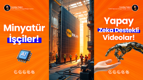 Ai ile tasarlanmış minyatür işçi videoları