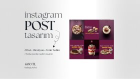 instagram post, reels kapağı ve story tasarımları yaparım