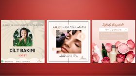 Güzellik Salonu Sosyal Medya Tasarımları