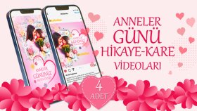 ANNELER GÜNÜ HİKAYE - KARE VİDEOLARI (4 ADET)