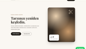 Kuaför Salonu Tanıtım Sitesi