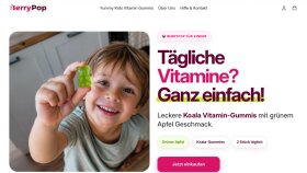 BerryPop: Almanca e-ticaret sitesi tasarımı