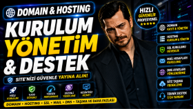domain ve hosting işlemlerinizi yönetirim