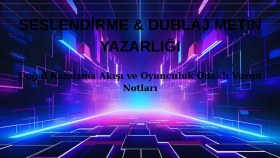 seslendirme projelerinize doğal konuşma metinleri yazarım
