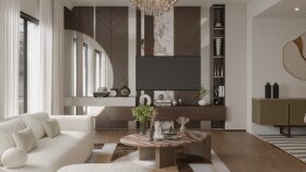 Modern Luxury Salon Tasarımı & Fotogerçekçi Görselleştirme