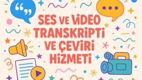 ses ve video kayıtlarınızı her dilden deşifresini yaparım