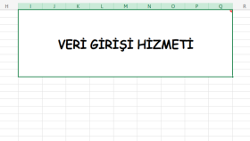 veri girişi, düzenlemesi ve liste oluşturma yaparım