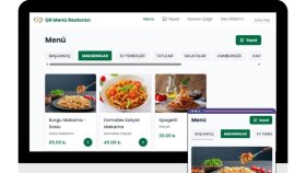 Restoranlar İçin Tümleşik QR Code Sipariş ve Yönetim