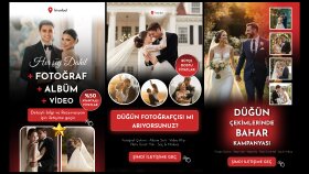 Düğün Fotoğrafçısı | Sosyal Medya Reklam & Post Tasarımı