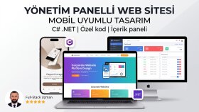özel kodla kurumsal web sitesi ve panel yaparım