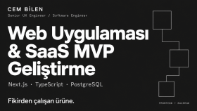 mini web aracından SaaS MVP’ye web uygulamanızı geliştiririm