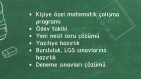 matematik özel dersi veriyorum