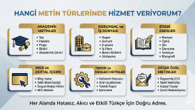 Hangi Metin Türlerinde Hizmet Veriyorum?