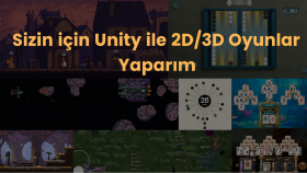 unity ile 2d/3d istediğiniz türde oyun geliştirebilirim