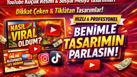 içeriğinize görsel tasarımı yaparım youtube resmi yaparım