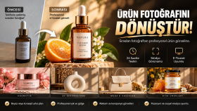 ürün fotoğrafınızı profesyonel e-ticaret görseline dönüştürürüm