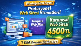 profesyonel şekilde anahtar teslim web sitesi yaparım