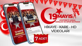 19 MAYIS HİKAYE - KARE - HD VİDEOLARI (7 ADET)