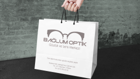 Optik Dükkanı İçin Karton Çanta Tasarımı