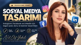 sosyal medya hesaplarınızı yönetir ve içerik tasarlarım