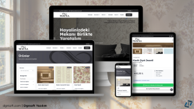 Duvar Kağıdı Satışı İçin Kurumsal Web Sitesi