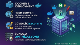 VPS sunucunuza docker ve web server kurulumu yaparım
