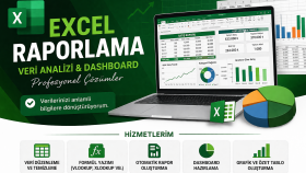 raporlama, veri analizi ve dashboard hazırlama yapabilirim