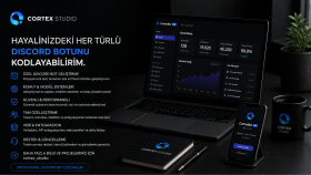 hayalinizdeki her türlü discord botunu kodlayabilirim