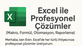tüm Excel işlemlerinizi yapabilirim