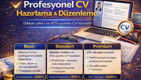 cv hazırlama ve düzenleme yaparım
