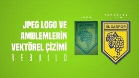kalitesi düşük JPEG logoların vektörel çizimini yapıyorum