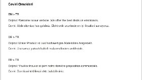 FR > TR çeviri