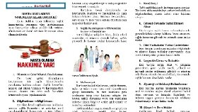 Hasta Hakları Bilgilendirme Broşürü
