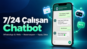 işletmeniz için WhatsApp ve web chatbotu geliştiririm