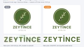 Bulanık logo → temiz SVG vektör (örnek)