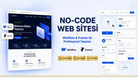 webflow ve framer ile no-code web sitesi geliştiririm